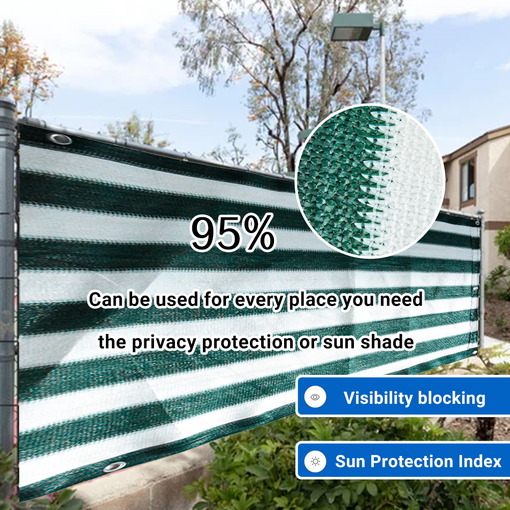 Filet d'ombrage en plastique pour écran de confidentialité pour clôture de balcon robuste