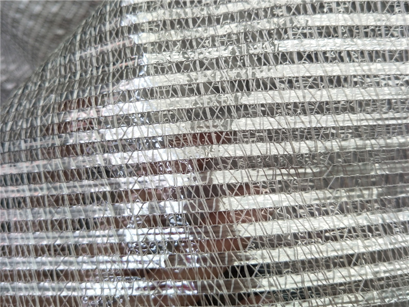 Filet d'ombrage en aluminium argenté pour serre HDPE