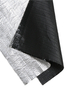 Filet d'ombrage en aluminium tricoté noir Ourdoor avec UV
