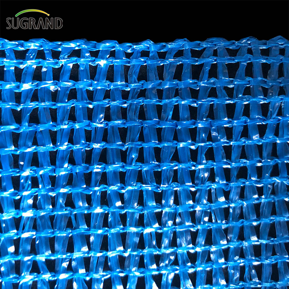 Six Aiguilles 180 Gsm Blanc Et Bleu Mono Tape Shade Net