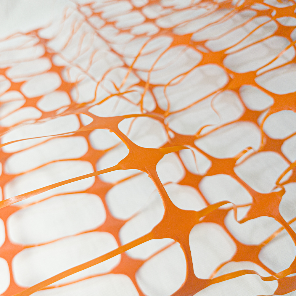 Filet de clôture orange 1X50m Clôture en treillis plastique