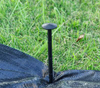 Pp 12cm Ancre de tapis de mauvaise herbe noire pour jardin ou plantes