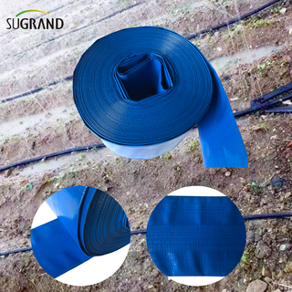 Blue Lay Flat Tuyau d'irrigation Pvc Lay Flat Hose Tuyau d'irrigation 