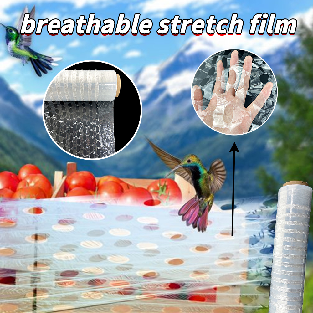 Film d'emballage étirable ventilé Film d'emballage respirant pour l'emballage de palettes