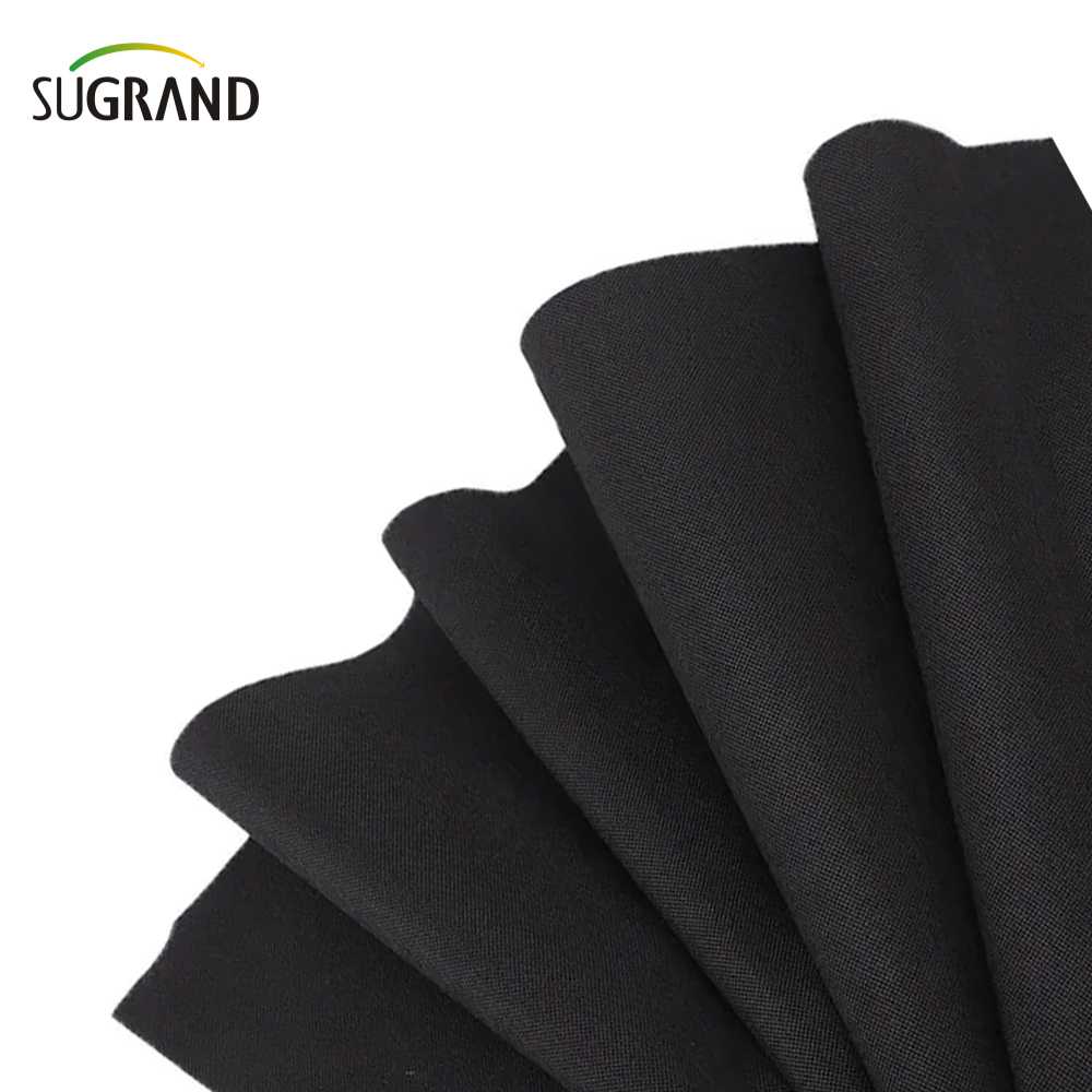 Prix ​​d'usine Bio Regradable Textile non tissé Noir 50gsm Textile non tissé