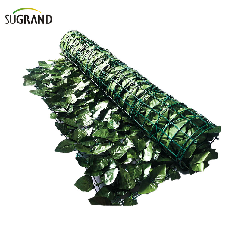 Clôture de feuilles artificielles Clôture artificielle en PVC Gazon artificiel Faux gazon