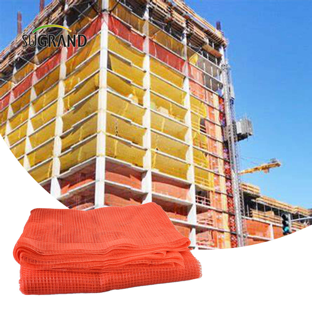 Fabrication de débris orange de filet de sécurité d'échafaudage de débris de construction de bâtiments de HDPE