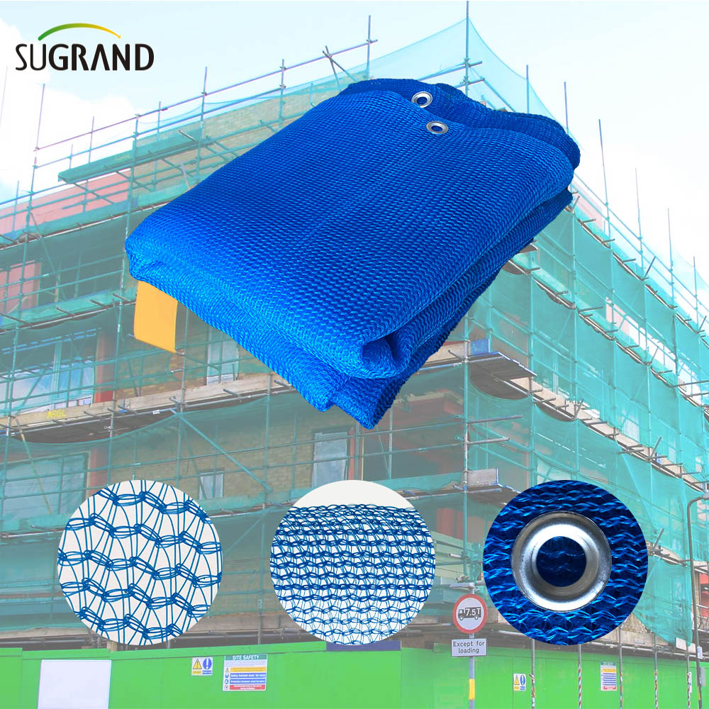 Fabricants de filets de sécurité pour échafaudages de construction bleus 58GSM
