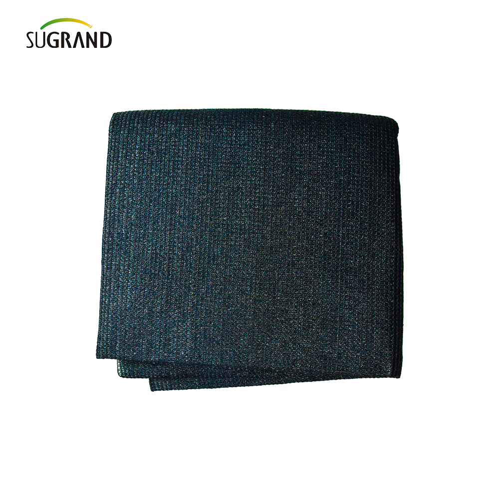 Filet d'ombrage mono ruban noir 160 g/m² vert foncé