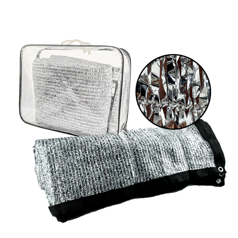 Tissu argenté UV en aluminium Foil Mesh tissu Sun Shade Net pour voitures